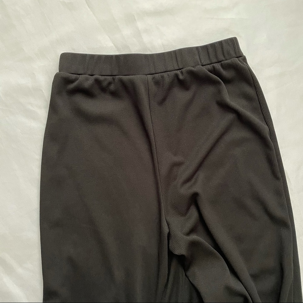 High Waist Wide Leg Black Pants - Picture 4 of 5
